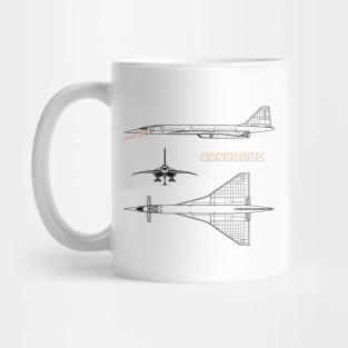 Concorde Supersonic Jet Mug